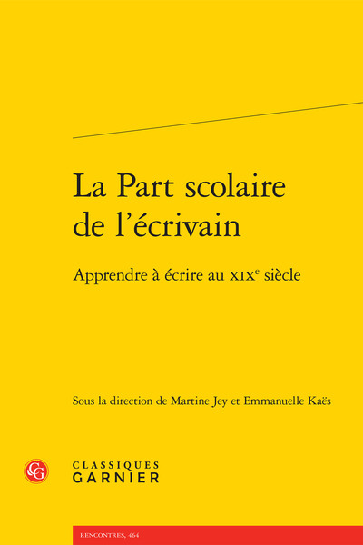 Image de La Part scolaire de l'écrivain
