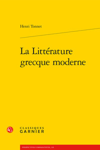 Image de La Littérature grecque moderne