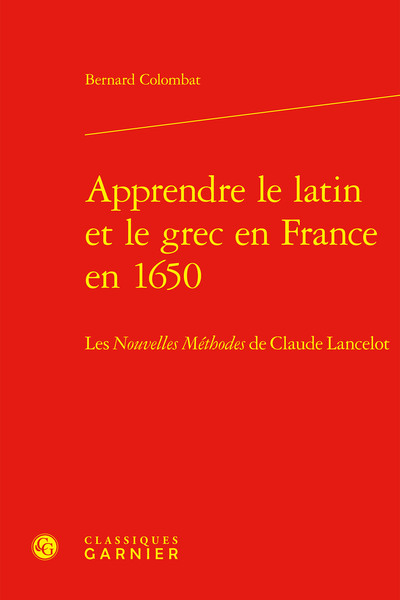 Picture of Apprendre le latin et le grec en France en 1650