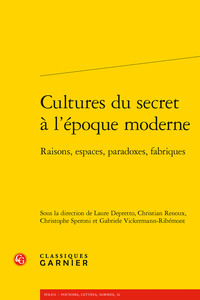 Picture of Cultures du secret à l'époque moderne