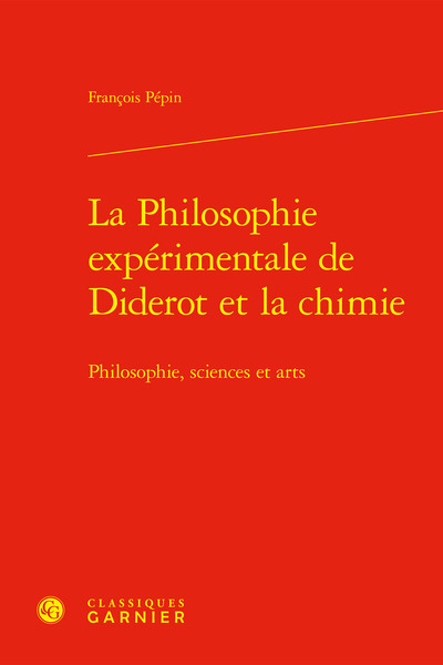 Image de La Philosophie expérimentale de Diderot et la chimie