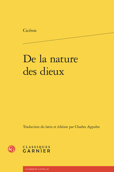 Image de De la nature des dieux