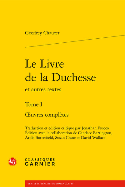 Picture of Le Livre de la Duchesse