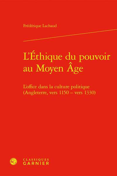 Picture of L'Éthique du pouvoir au Moyen Âge
