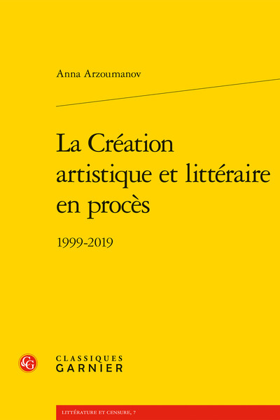 Picture of La Création artistique et littéraire en procès