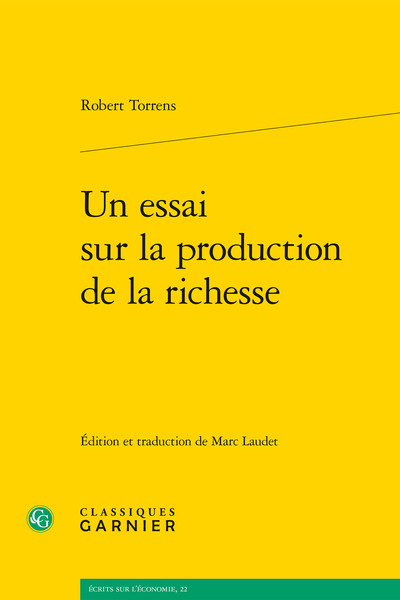 Image de Un essai sur la production de la richesse