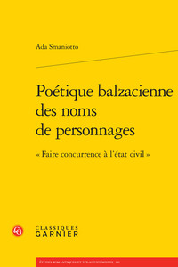 Picture of Poétique balzacienne des noms de personnages
