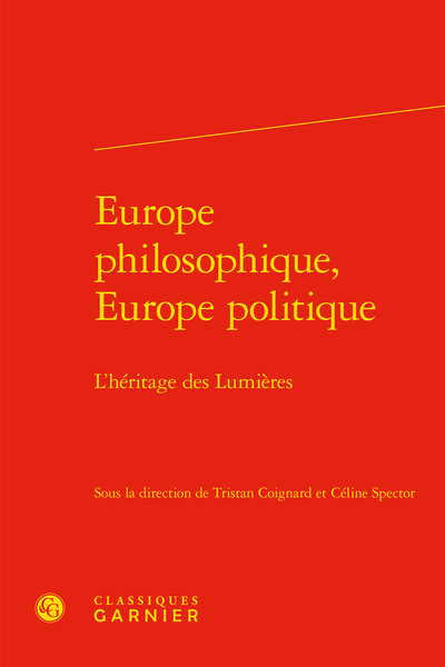 Picture of Europe philosophique, Europe politique