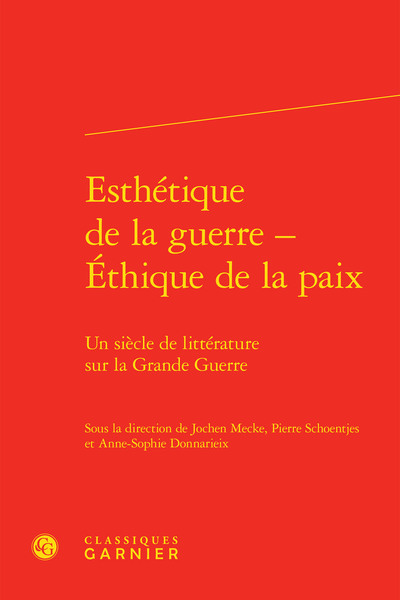 Image de Esthétique de la guerre - Éthique de la paix