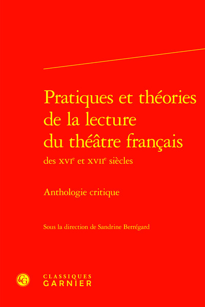 Picture of Pratiques et théories de la lecture du théâtre français