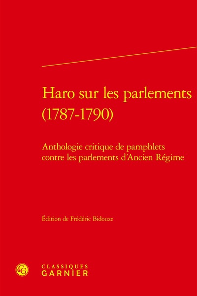 Picture of Haro sur les parlements (1787-1790)