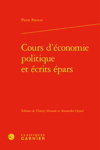 Picture of Cours d'économie politique et écrits épars