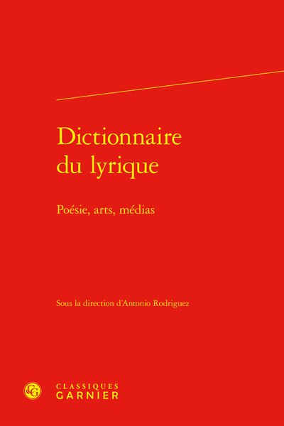 Picture of Dictionnaire du lyrique