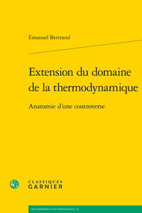 Picture of Extension du domaine de la thermodynamique