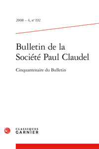 Picture of Bulletin de la Société Paul Claudel