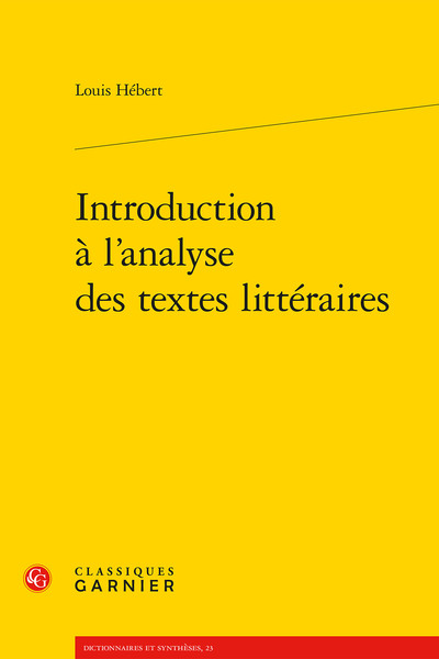 Picture of Introduction à l'analyse des textes littéraires
