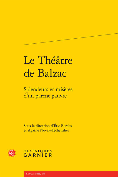 Image de Le Théâtre de Balzac