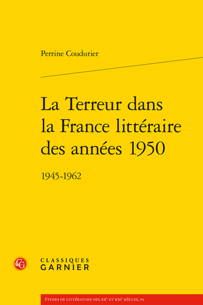 Image de La Terreur dans la France littéraire des années 1950