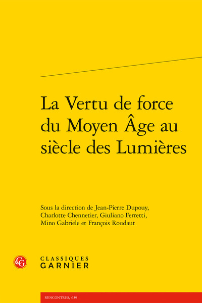 Picture of La Vertu de force du Moyen Âge au siècle des Lumières