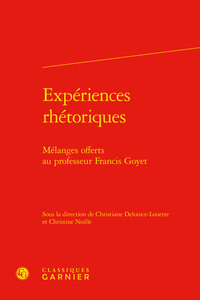 Image de Expériences rhétoriques