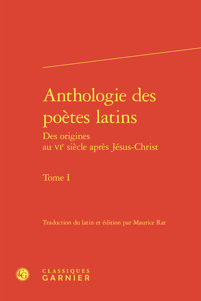 Image de Anthologie des poètes latins