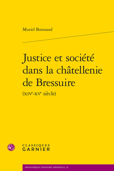 Picture of Justice et société dans la châtellenie de Bressuire