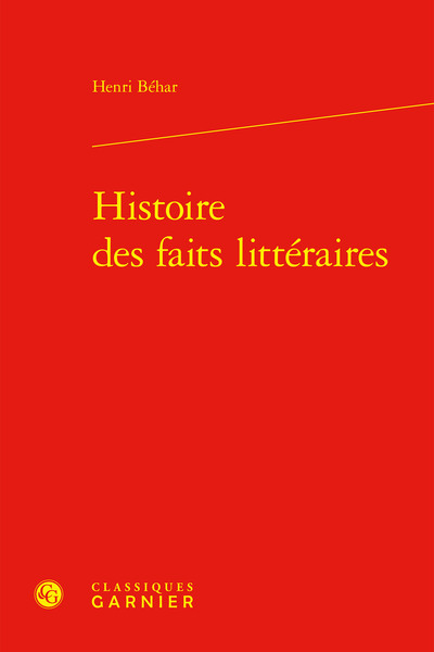 Picture of Histoire des faits littéraires