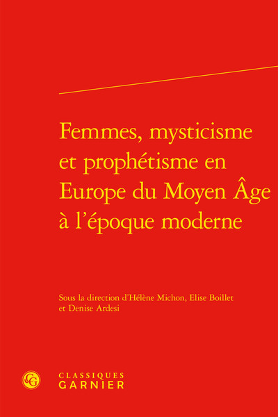 Image de Femmes, mysticisme et prophétisme en Europe du Moyen Âge à l'époque moderne