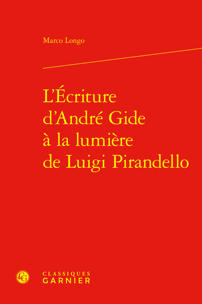 Picture of L'Écriture d'André Gide à la lumière de Luigi Pirandello