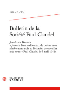 Picture of Bulletin de la Société Paul Claudel