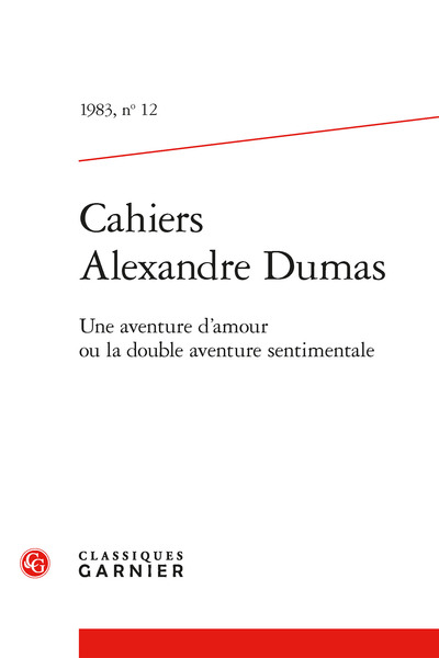 Picture of Cahiers Alexandre Dumas