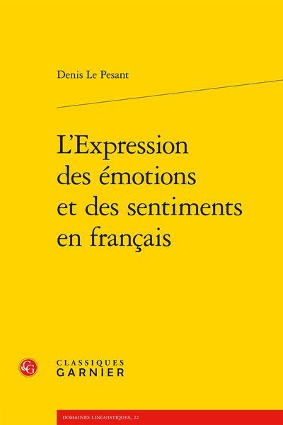 Image de L'Expression des émotions et des sentiments en français