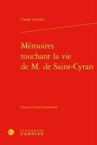 Picture of Mémoires touchant la vie de m. de saint-cyran
