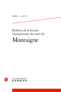 Picture of Bulletin de la Société internationale des amis de Montaigne