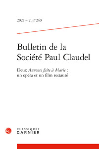 Picture of Bulletin de la Société Paul Claudel