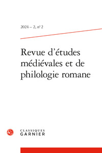 Picture of Revue d'études médiévales et de philologie romane
