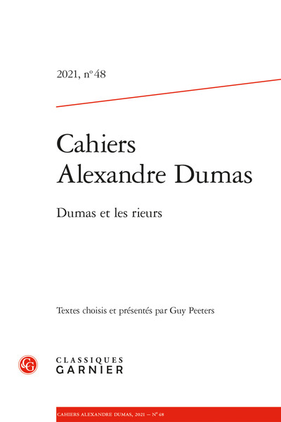 Picture of Cahiers Alexandre Dumas