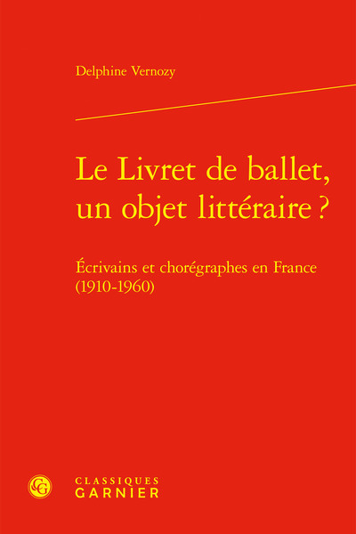 Picture of Le Livret de ballet, un objet littéraire ?