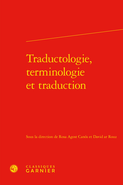 Image de Traductologie, terminologie et traduction