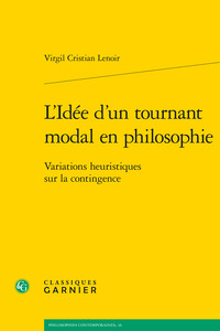 Picture of L'Idée d'un tournant modal en philosophie