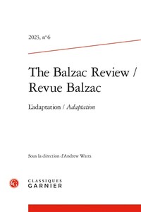 Picture of Revue balzac 2023, n  6 - l'adaptation/adaptation