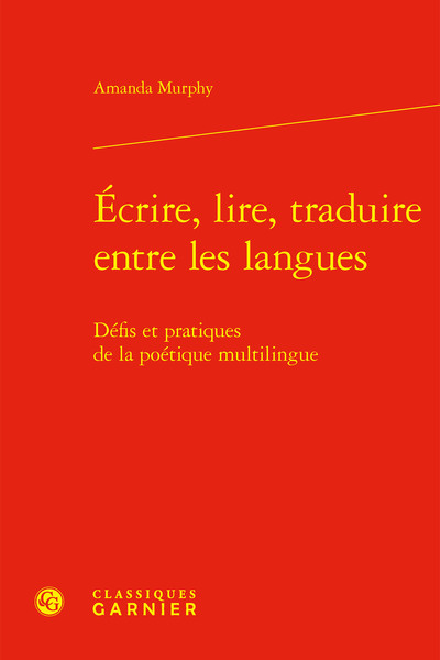 Picture of Écrire, lire, traduire entre les langues
