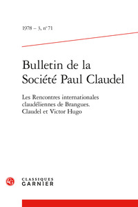 Picture of Bulletin de la Société Paul Claudel