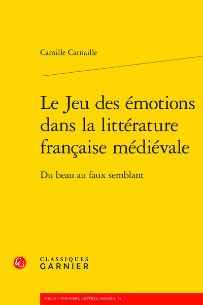 Picture of Le Jeu des émotions dans la littérature française médiévale
