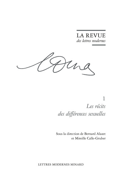 Picture of La Revue des lettres modernes