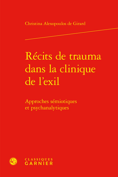 Picture of Récits de trauma dans la clinique de l'exil