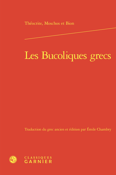 Picture of Les Bucoliques grecs