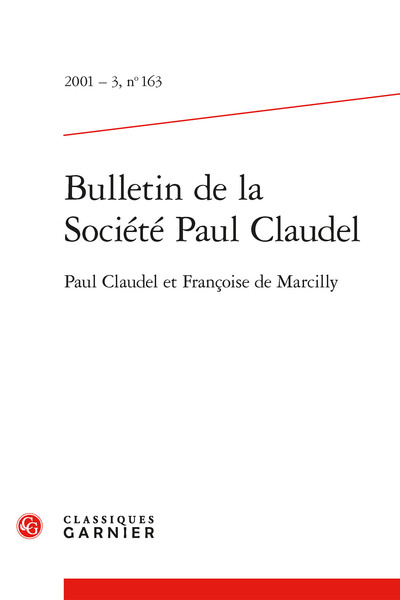 Picture of Bulletin de la Société Paul Claudel