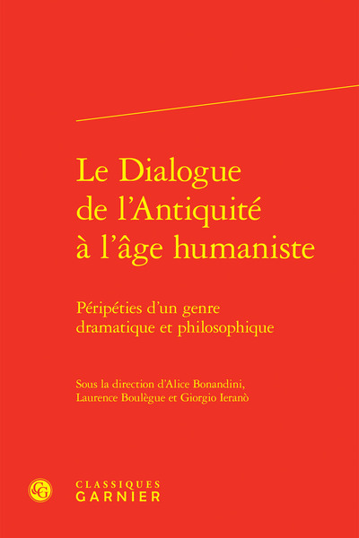 Picture of Le Dialogue de l'Antiquité à l'âge humaniste