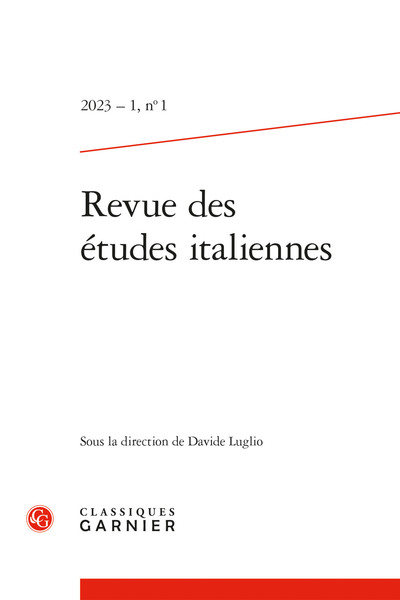 Picture of Revue des études italiennes